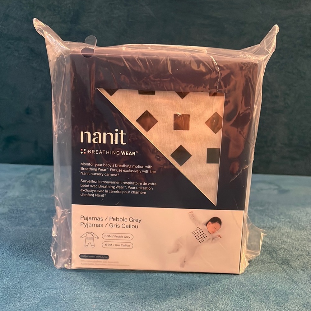 🌟NIB Nanit Pajamas in Pebble Grey size 6-9 months